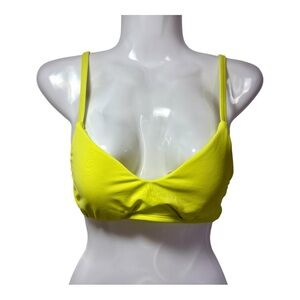 SHADE & SHORE Vibrant Yellow Padded Bikini Top